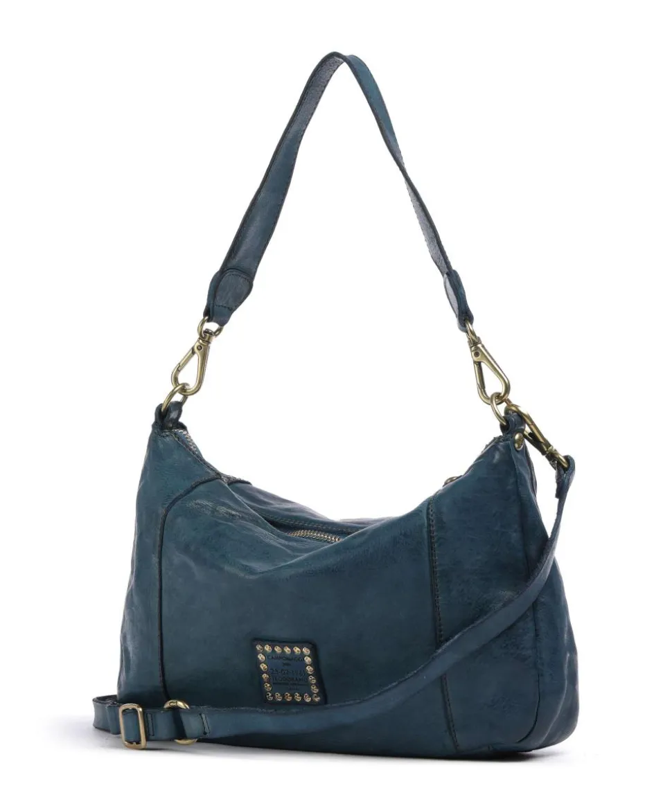 Beuteltasche Rindsleder dunkelblau