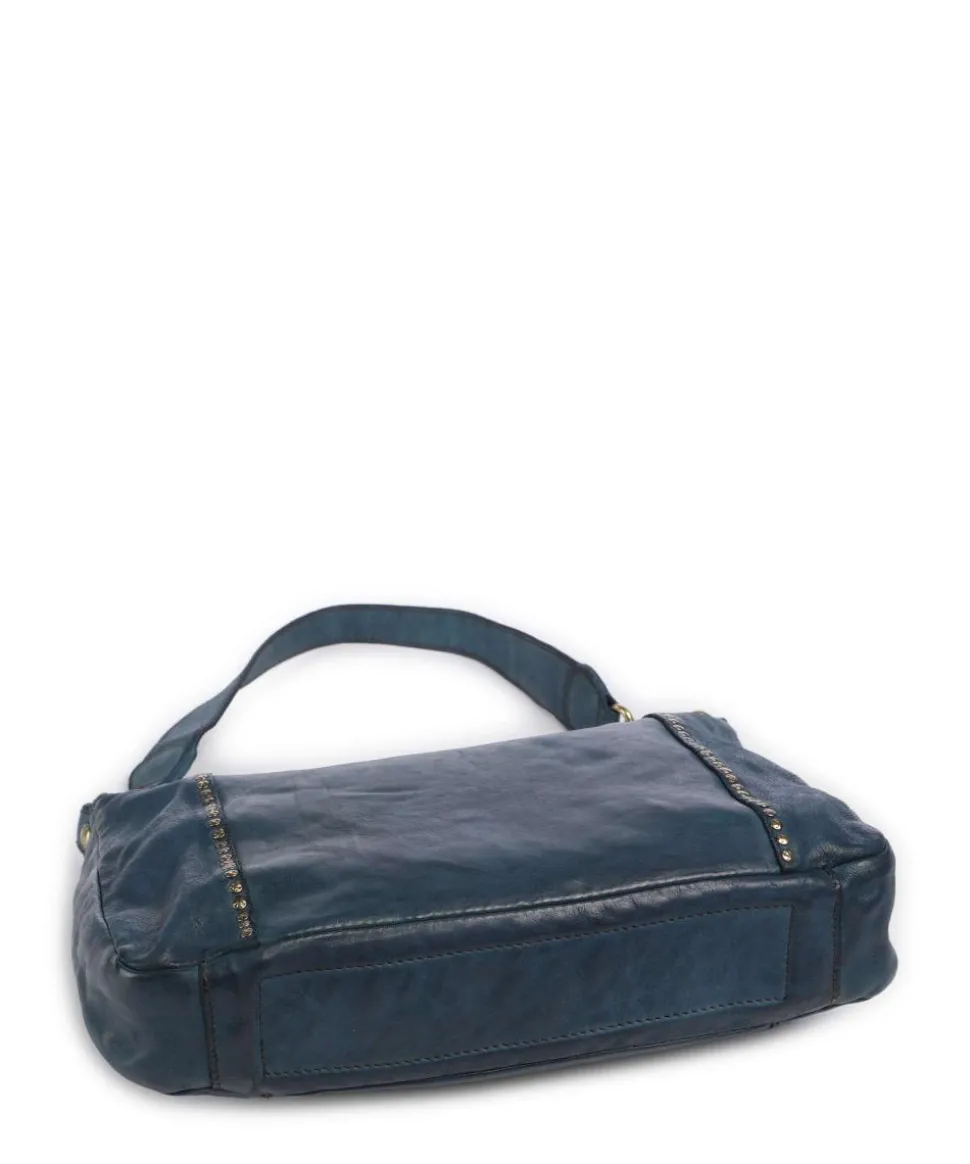 Beuteltasche Rindsleder dunkelblau