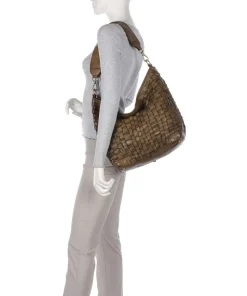 Beuteltasche Rindsleder khaki