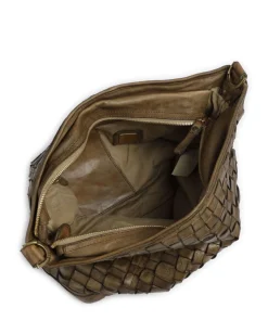 Beuteltasche Rindsleder khaki