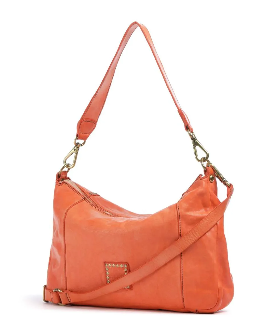 Beuteltasche Rindsleder orange