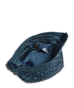 Beuteltasche Rindsleder petrol