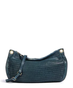 Beuteltasche Rindsleder petrol