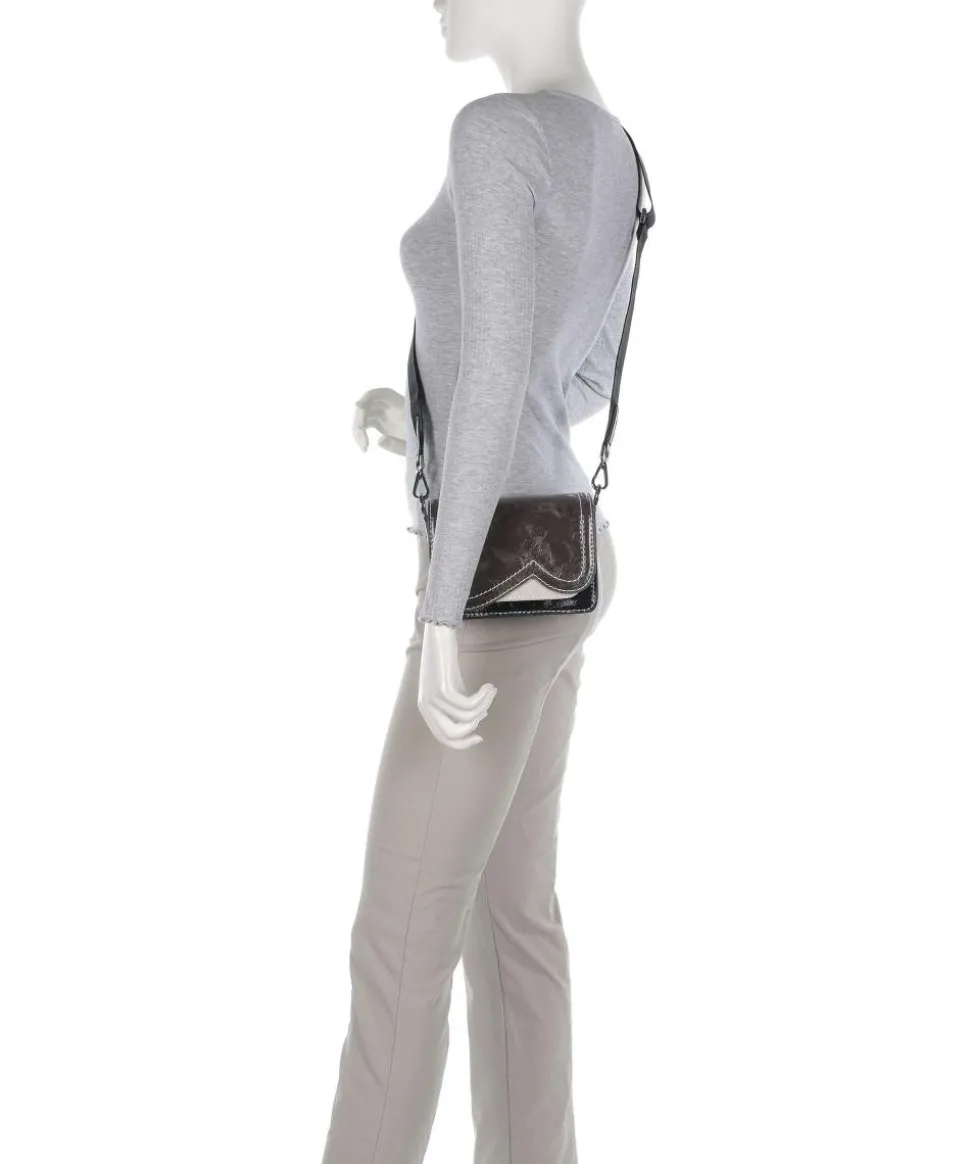 Bex Eartha Schultertasche fein genarbtes Rindsleder mehrfarbig