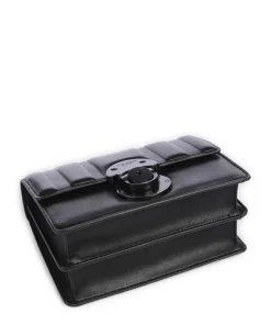 BFABLE Umhängetasche Lederimitat schwarz