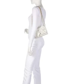 BFLORALS Schultertasche Polyurethane elfenbein