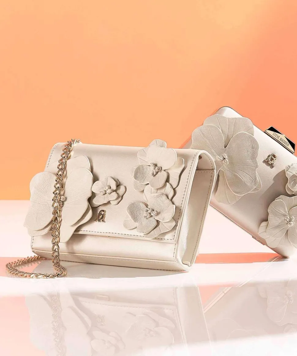 BFLORALS Schultertasche Polyurethane elfenbein