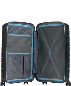 B-Flying Neon M 4-Rollen Trolley schwarz 68 cm