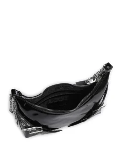 BGRAYA Schultertasche Lederimitat schwarz