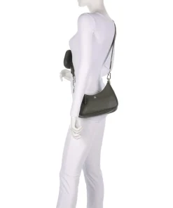 BHABIT Schultertasche Lederimitat khaki