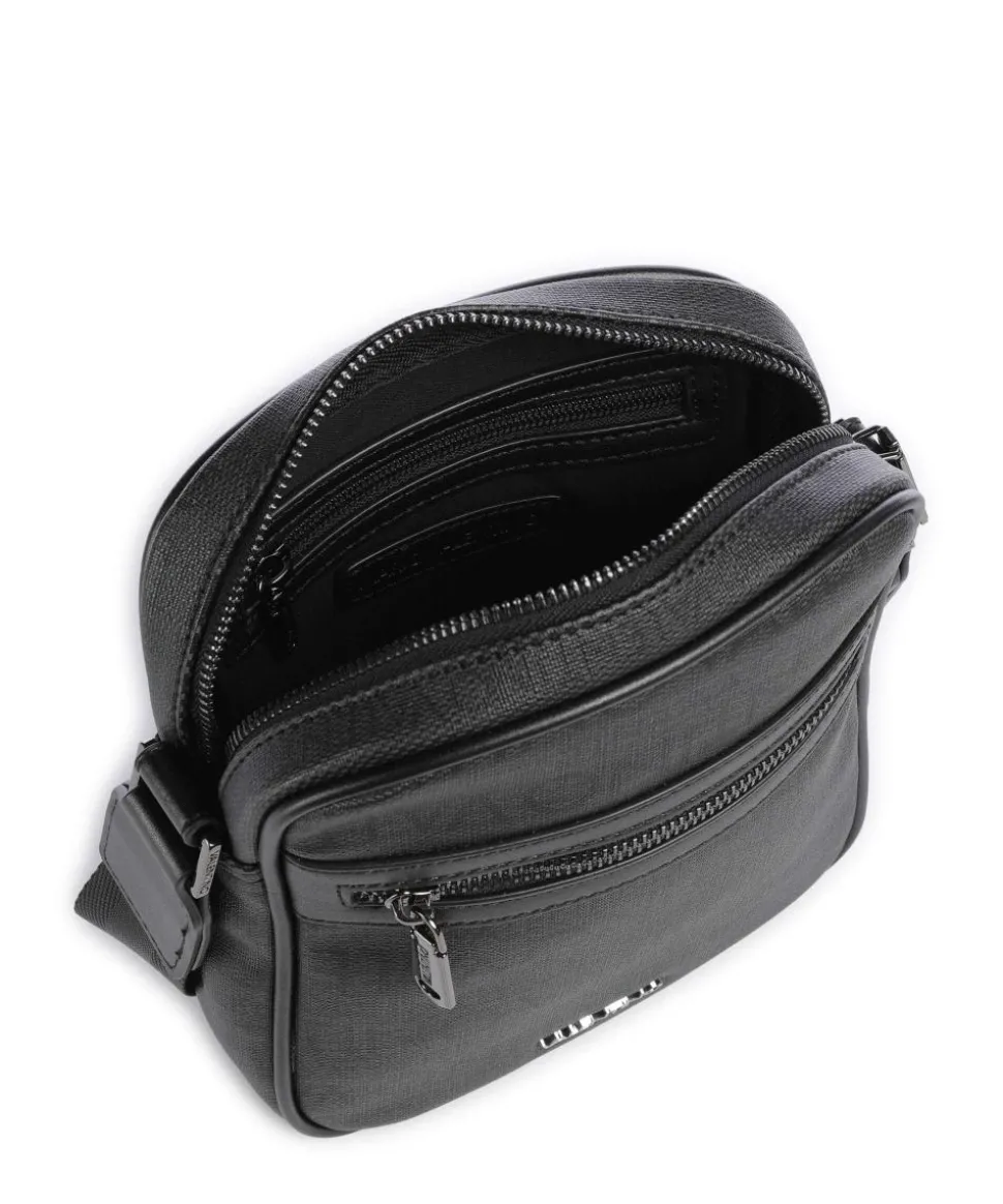 Billion Umhängetasche Lederimitat dunkelgrau