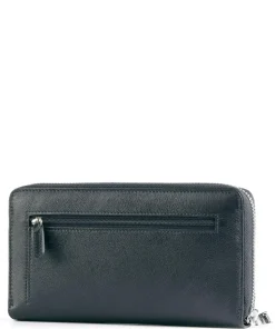 Bingo Geldbörse fein genarbtes Rindsleder navy