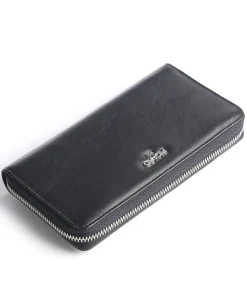 Bingo Geldbörse fein genarbtes Rindsleder navy