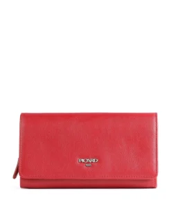 Bingo Geldbörse fein genarbtes Rindsleder rot