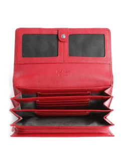 Bingo Geldbörse fein genarbtes Rindsleder rot