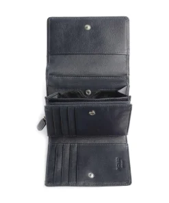 Bingo Geldbörse fein genarbtes Rindsleder navy