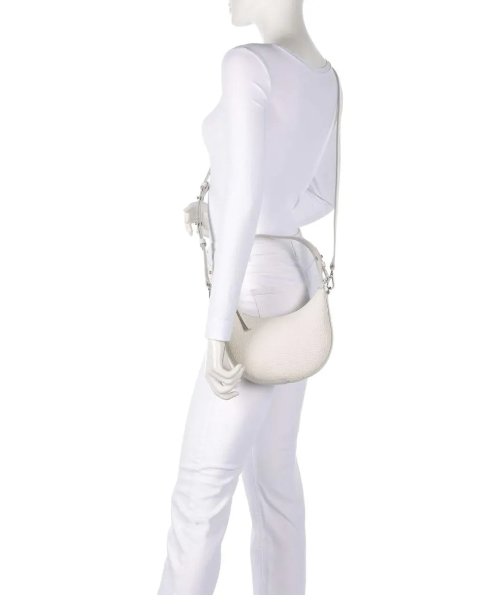 Bira Schultertasche genarbtes Rindsleder creme