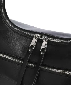 BIVA Beuteltasche Lederimitat schwarz