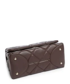 BJOLENE Schultertasche Lederimitat tabak