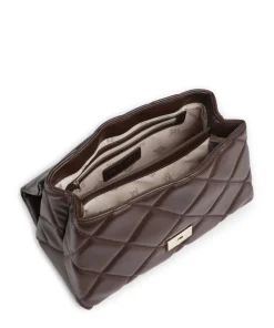 BJOLENE Schultertasche Lederimitat tabak