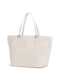 BJUDE Shopper Lederimitat elfenbein