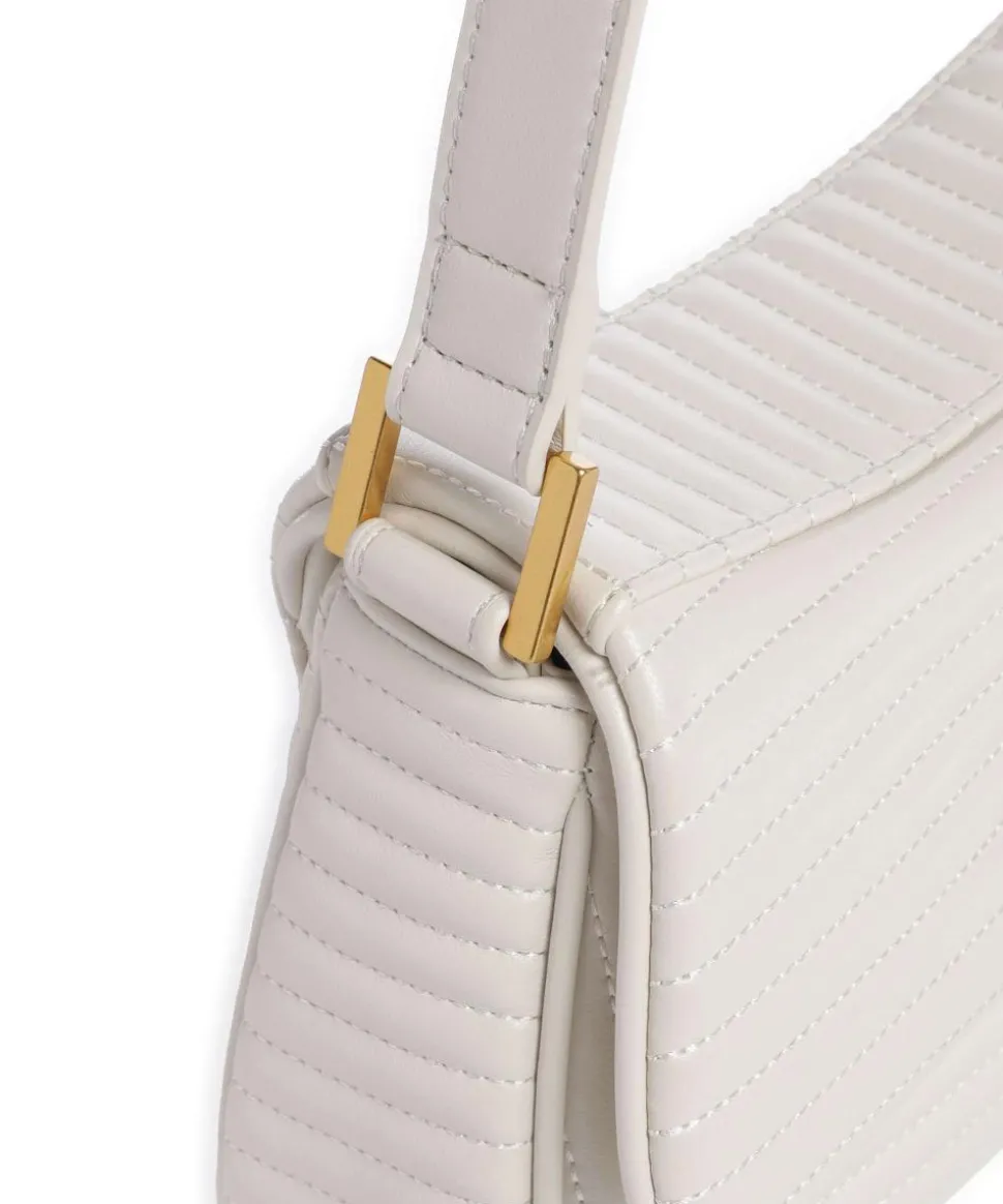 BKES Schultertasche Lederimitat creme