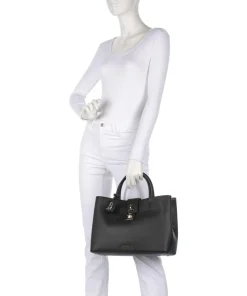 BKESS-L Handtasche Lederimitat schwarz