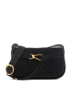 BKLARE Umhängetasche Wildleder schwarz