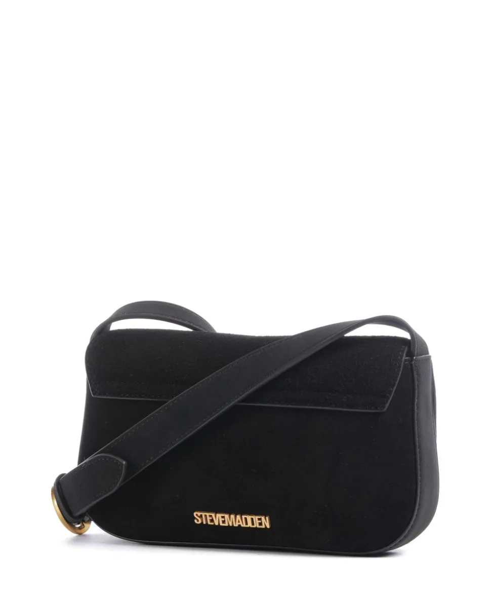 BKLARE Umhängetasche Wildleder schwarz