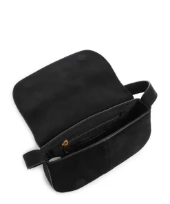 BKLARE Umhängetasche Wildleder schwarz