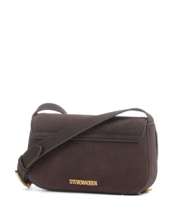 BKLARE Umhängetasche Wildleder dunkelbraun