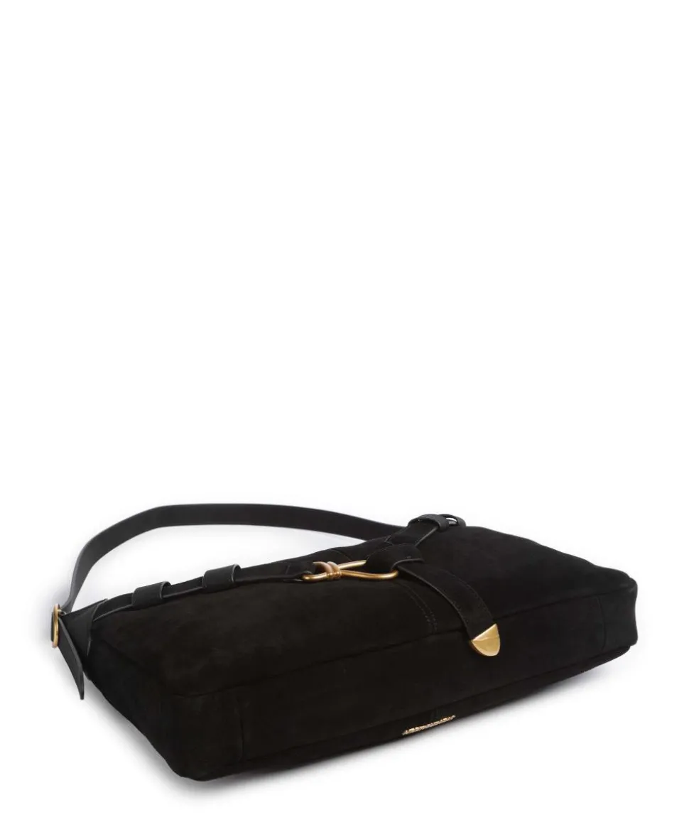 BKLARITY Beuteltasche Wildleder schwarz