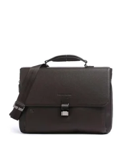 Black Square Aktentasche 15″ Leder dunkelbraun