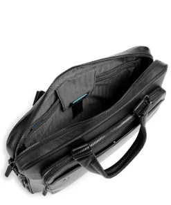 Black Square Aktentasche 15″ genarbtes Leder schwarz