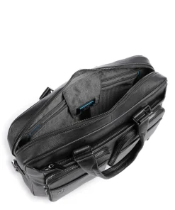 Black Square Aktentasche 15″ fein genarbtes Rindsleder schwarz