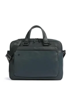 Black Square Aktentasche 15″ genarbtes Leder dunkelgrün