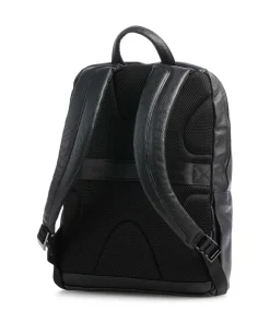 Black Square Laptop-Rucksack 14″ Leder schwarz