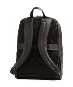 Black Square Laptop-Rucksack 14″ Leder dunkelbraun