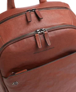 Black Square Laptop-Rucksack 14″ Leder tabak