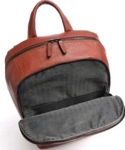 Black Square Laptop-Rucksack 14″ Leder tabak