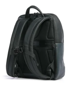 Black Square Rucksack 14″ fein genarbtes Rindsleder dunkelgrün
