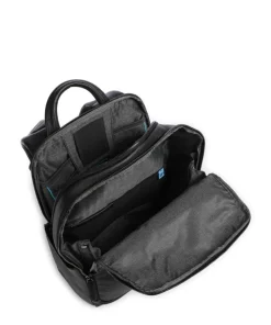 Black Square Rucksack 14″ fein genarbtes Rindsleder schwarz