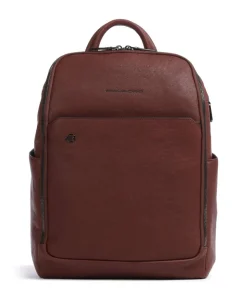 Black Square Rucksack 14″ fein genarbtes Rindsleder braun