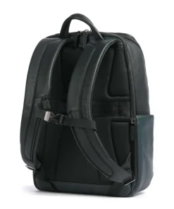 Black Square Rucksack 15″ fein genarbtes Rindsleder dunkelgrau