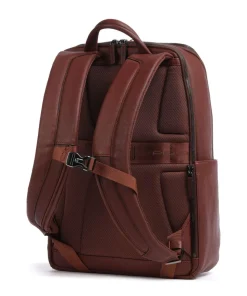 Black Square Rucksack 15″ fein genarbtes Rindsleder braun