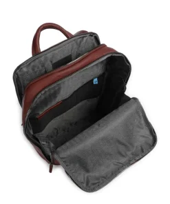 Black Square Rucksack 15″ fein genarbtes Rindsleder braun