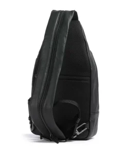 Black Square Slingbag fein genarbtes Rindsleder schwarz