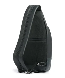 Black Square Slingbag fein genarbtes Rindsleder dunkelgrün