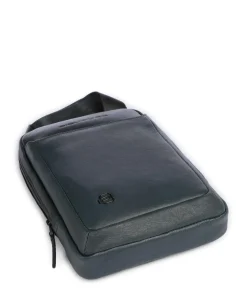 Black Square Umhängetasche genarbtes Rindsleder dunkelgrün