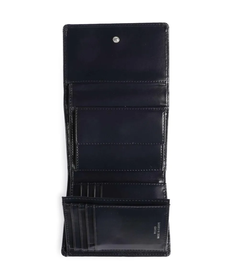 Black Tie Geldbörse glattes Rindsleder navy